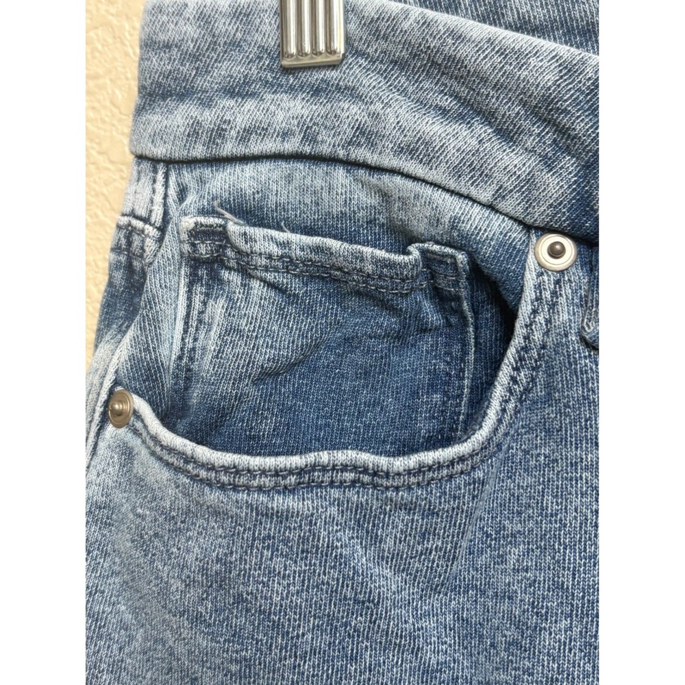 Good American Good Wide Leg Jeans Light Blue Acid Wash High Rise Denim 10/30 - Picture 6 of 9